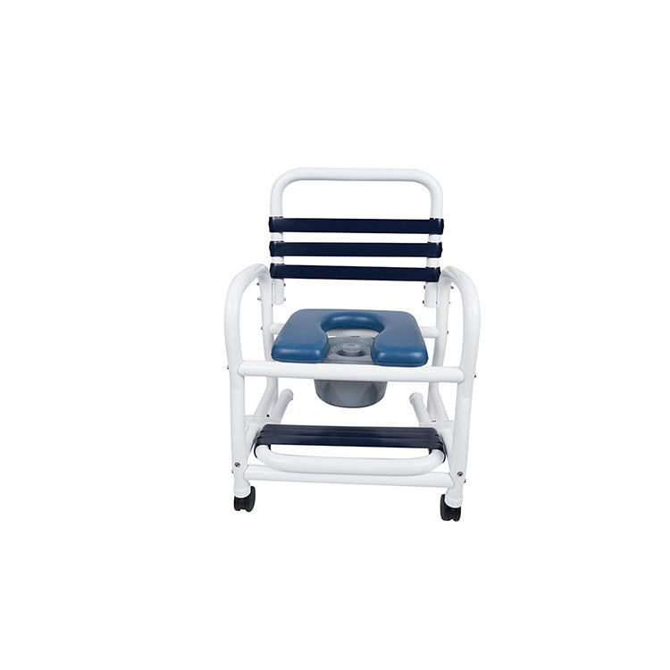 Mor-Medical Deluxe PVC Shower Commode Chair - 22" Seat - Senior.com PVC Shower Chairs